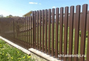 Штакетник широкий 115 мм 8017 шоколад в городе Усть-Каменогорск